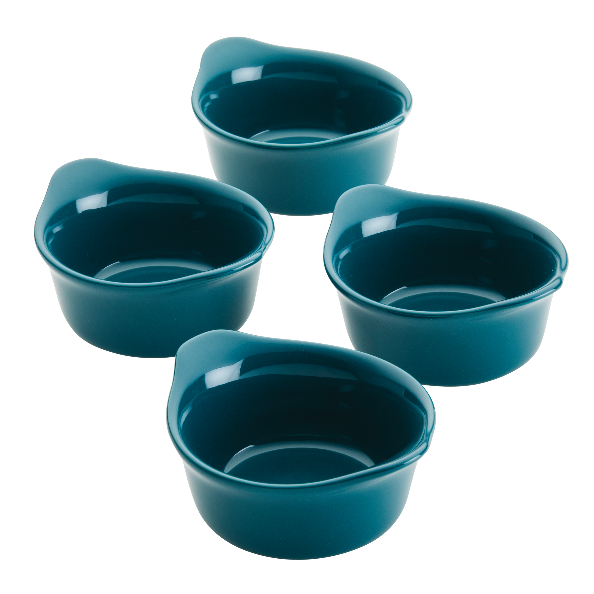 Serveware 4-Piece 3.7-Oz. Ceramic Dippers | Teal