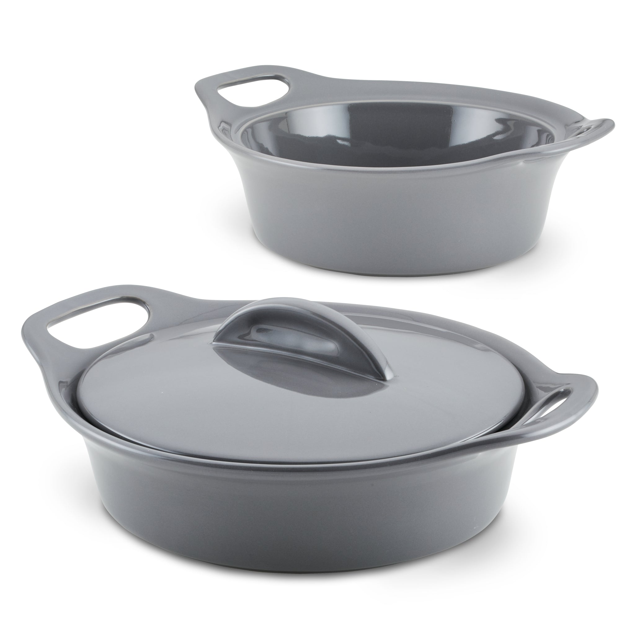 3-Piece Ceramic Casserole Set | Gray