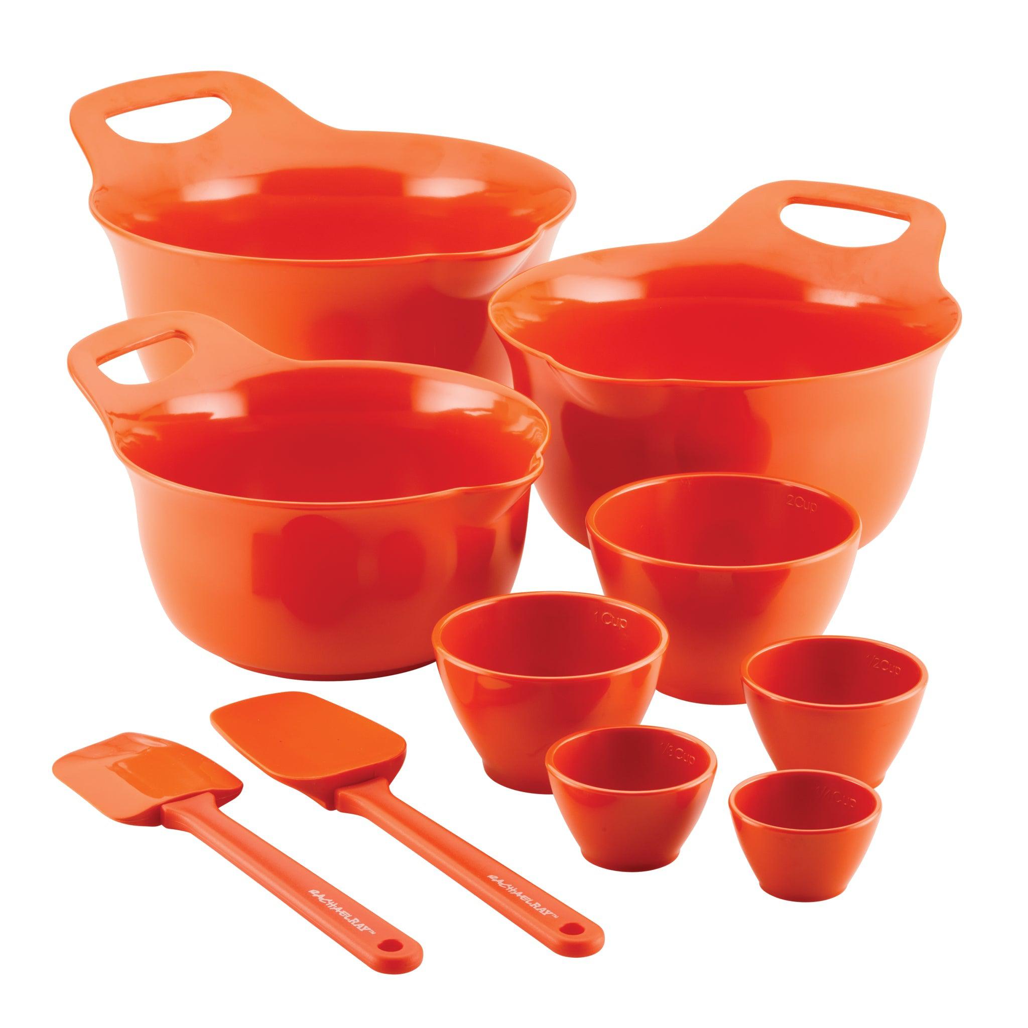 10-Piece Mix, Measure, and Utensil Set | Orange