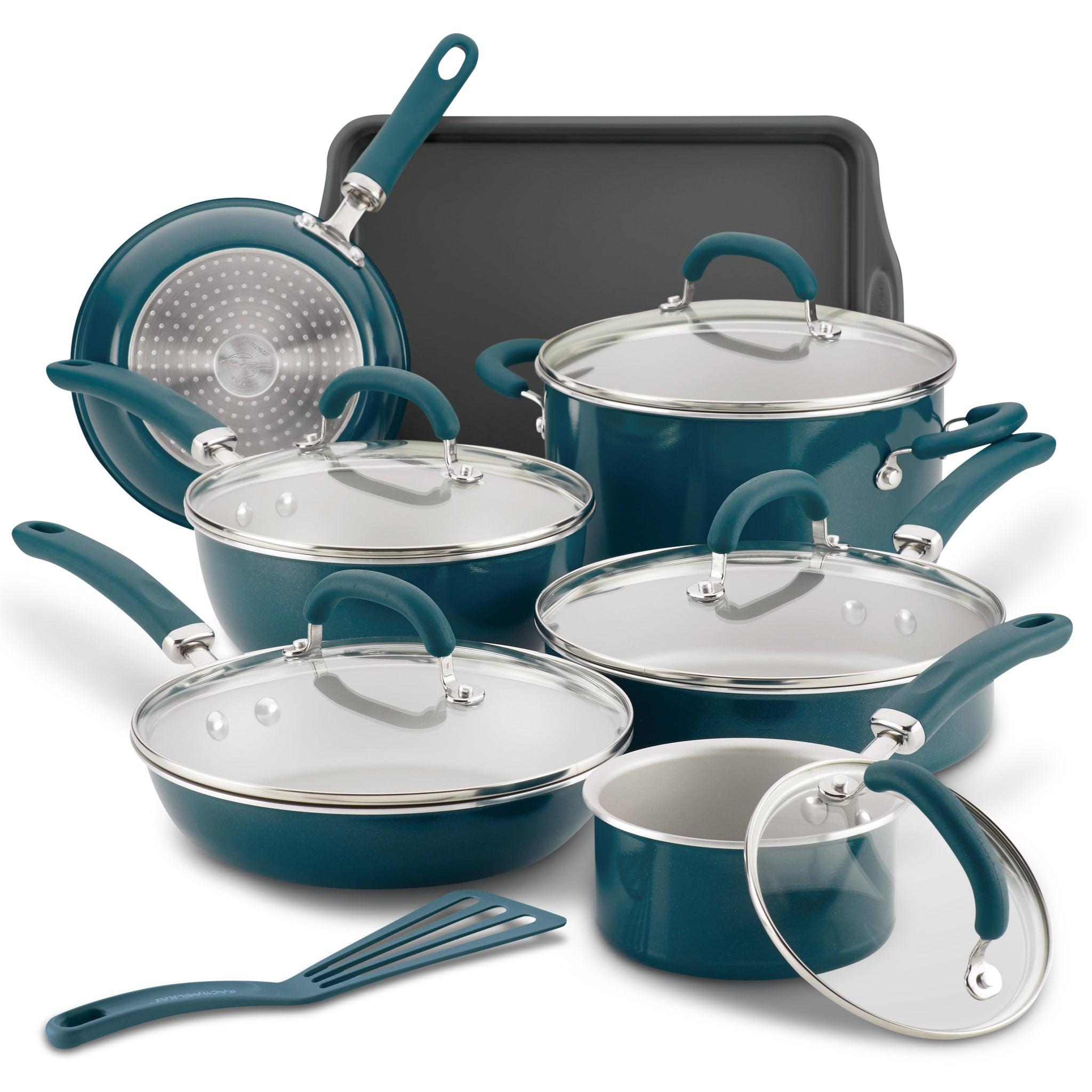 Cookware 13-Piece Cookware Set | Teal Shimmer