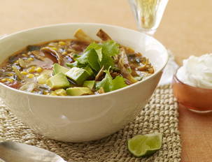 Corn and Salsa Tortilla Soup