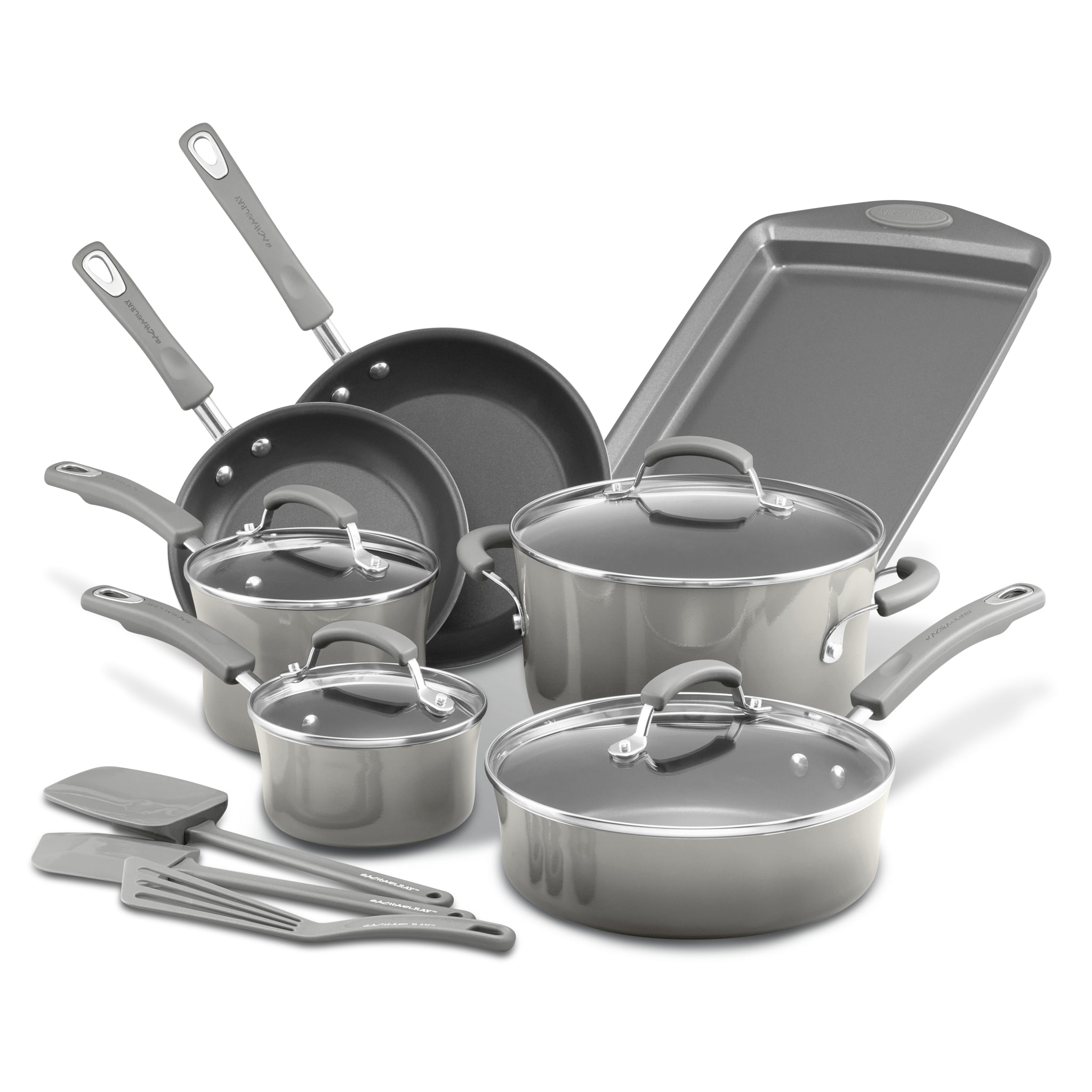 14-Piece Cookware Set | Sea Salt Gray