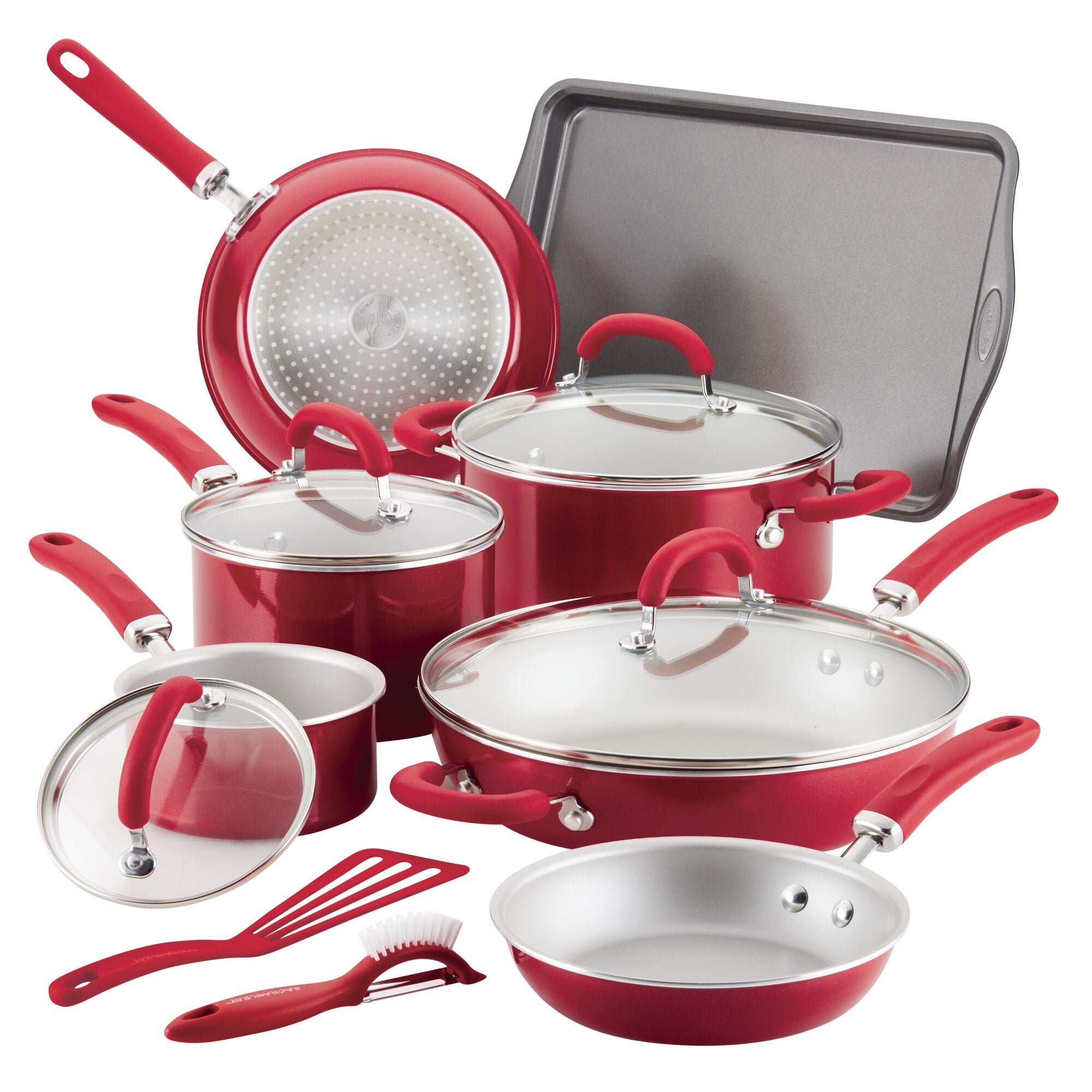 13-Piece Create Delicious Nonstick Induction Cookware Set