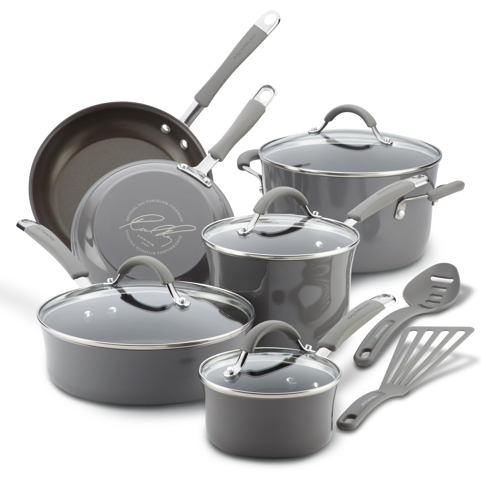 12-Piece Cookware Set | Sea Salt Gray