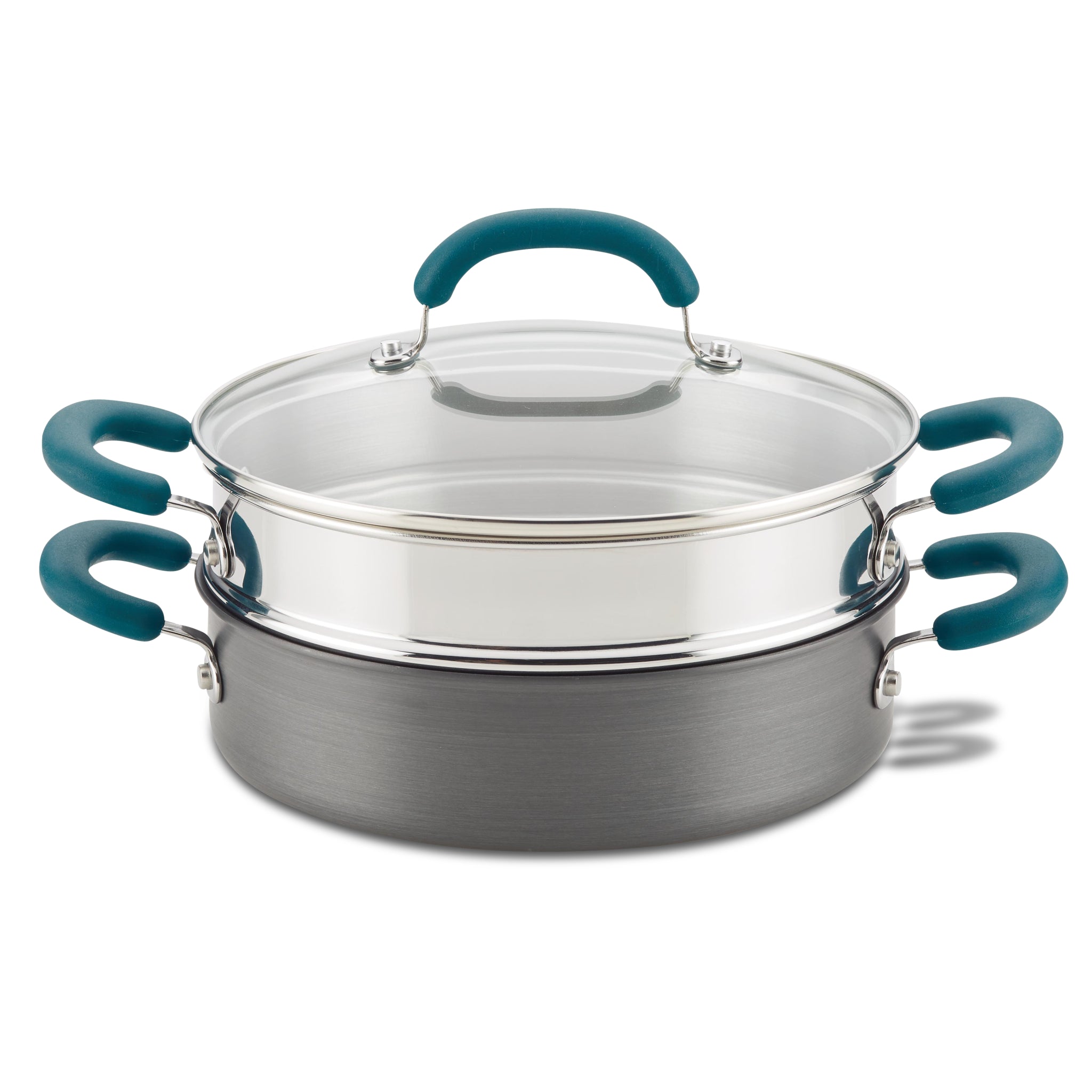 3-Quart Hard Create Delicious Anodized Nonstick Induction Steamer Set