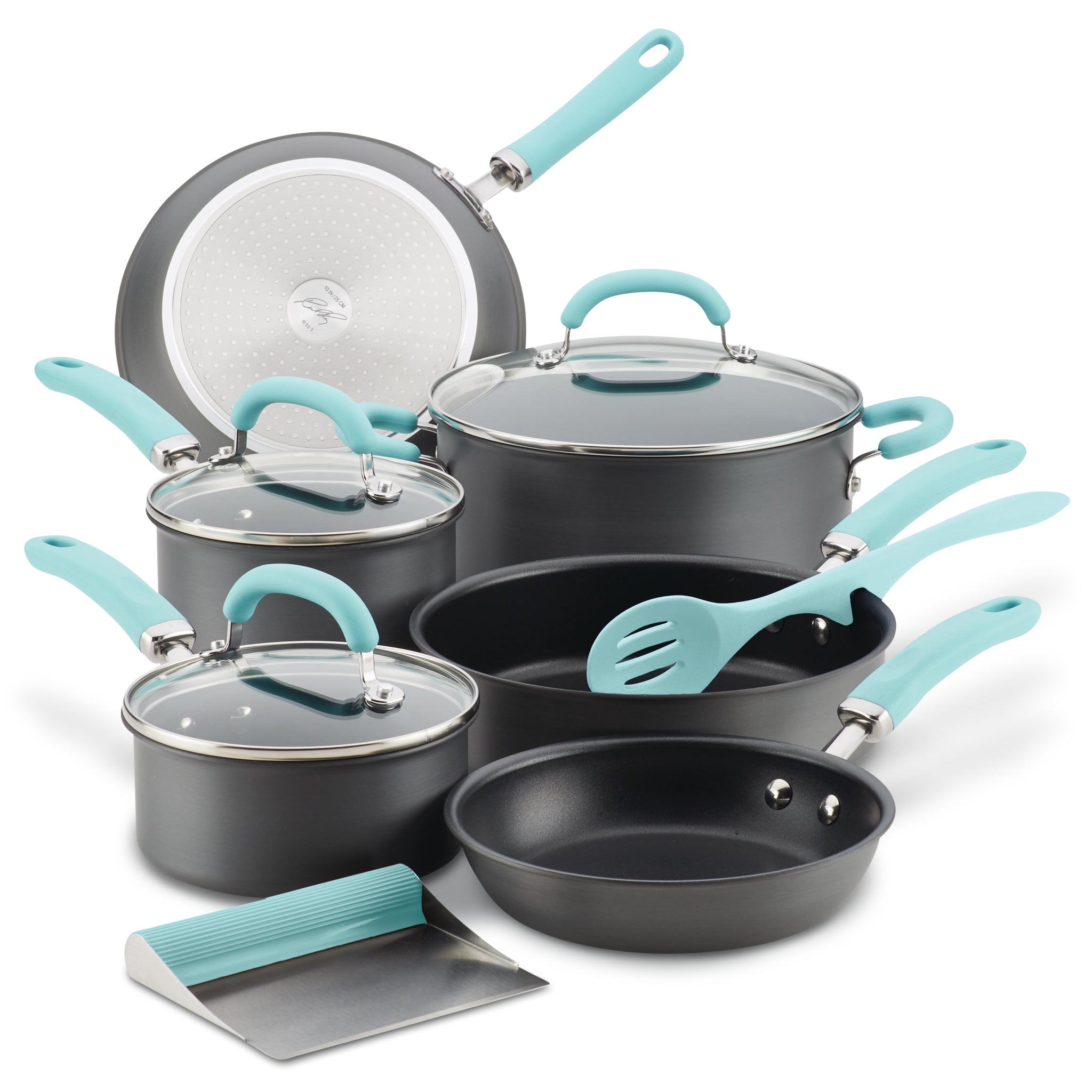 11-Piece Create Delicious Hard Anodized Nonstick Induction Cookware Set